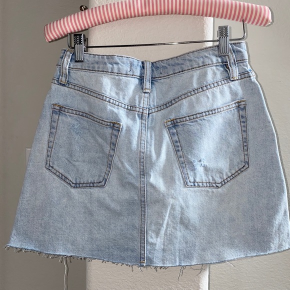 NWT Free People Denim Montauk skirt-size 2 - Picture 4 of 6